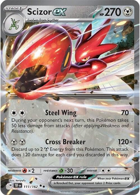 Scizor ex - 111/162 - Pokemon SV05: Temporal Forces