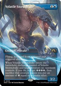 MTG Modern Horizons 3 Volatile Stormdrake (Borderless)