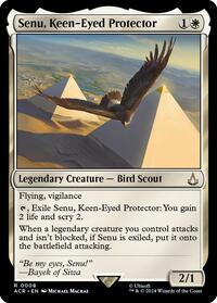 MTG Universes Beyond: Assassin's Creed Senu, Keen-Eyed Protector