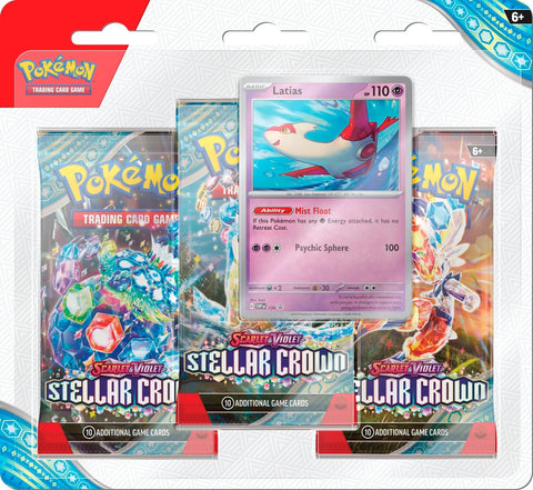 Stellar Crown 3 Pack Blisters Latias [SV07]