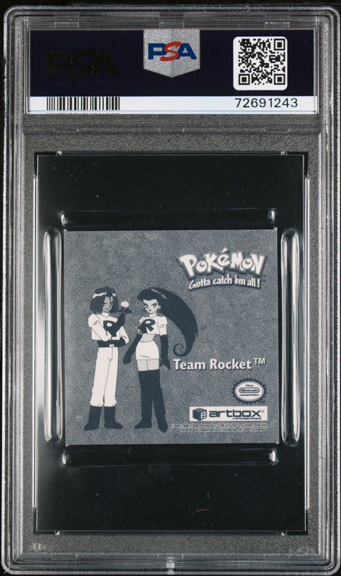 1999 Pokemon Stickers Series 1 #PR27 Team Rocket PSA 8