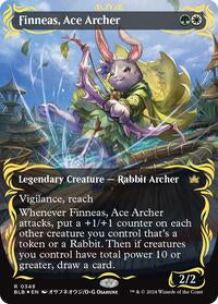 MTG Bloomburrow Finneas, Ace Archer (Borderless) (Raised Foil)