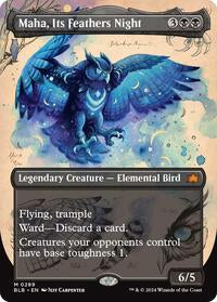 MTG Bloomburrow Maha, Its Feathers Night (Borderless)