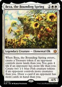 MTG Bloomburrow Beza, the Bounding Spring