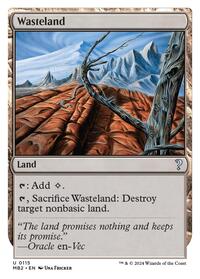 MTG Mystery Booster 2 Wasteland (White Border)