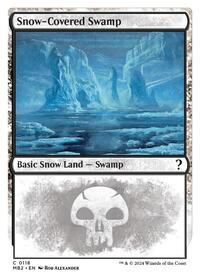 MTG Mystery Booster 2 Snow-Covered Swamp (White Border)