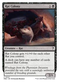 MTG Mystery Booster 2 Rat Colony (White Border)