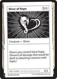 MTG Mystery Booster 2 Playtest Cards Sliver of Hope