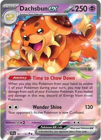 pokemon SV07: Stellar Crown Dachsbun ex - 067/142