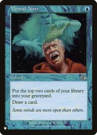 MTG The List Reprints Mental Note