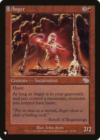 MTG The List Reprints Anger (JUD)