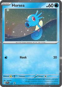 pokemon SV: Scarlet & Violet Promo Cards Horsea - 137 (Cosmo Holo)