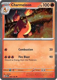 pokemon SV: Scarlet & Violet Promo Cards Charmeleon - 005/165 (Cosmos Holo)