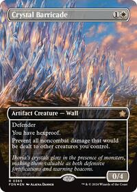 MTG Foundations Crystal Barricade (Borderless) (Mana Foil)