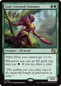 MTG Foundations Jumpstart Leaf-Crowned Visionary