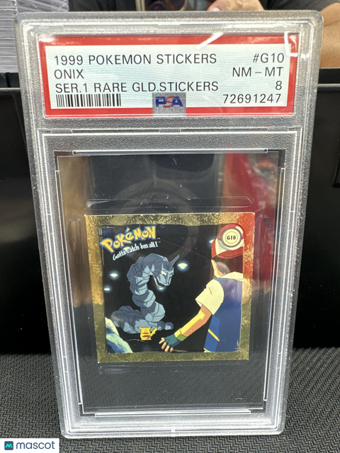 1999 PokéMon TCG Onix #G10 Serbian PSA 8