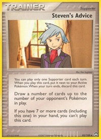 pokemon Power Keepers Steven's Advice