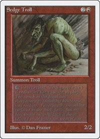 MTG Unlimited Edition Sedge Troll