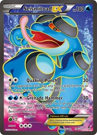 pokemon XY - Furious Fists Seismitoad EX (106 Full Art)