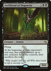 MTG Unique and Miscellaneous Promos Archfiend of Depravity