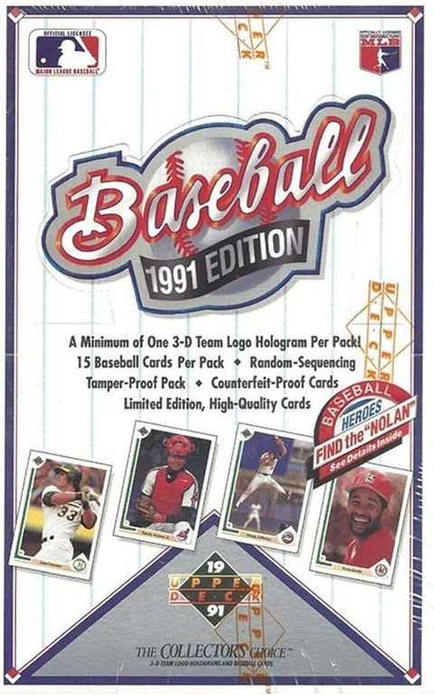 1991 Upper Deck Collectors Choice Baseball Edition