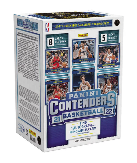 2021/22 Panini Contenders NBA Basketball Blaster Box - 1 Autograph or Memorabilia Per Box