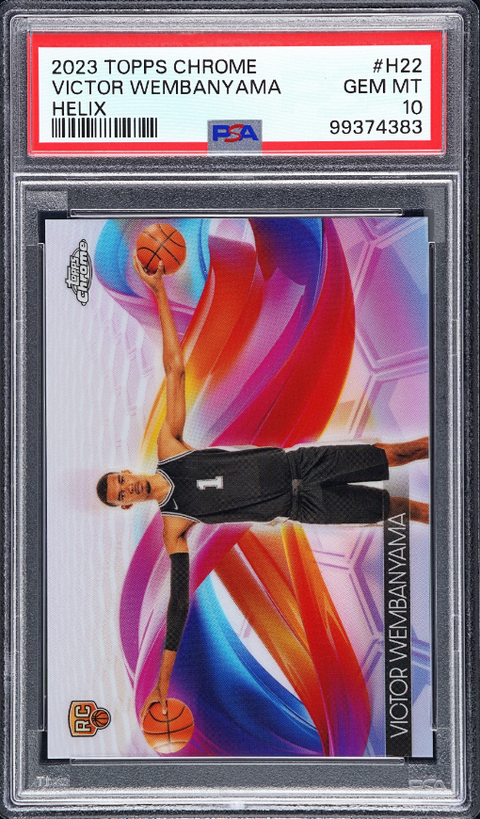 2023 Topps Chrome Helix #H22 Victor Wembanyama PSA 10 99374383