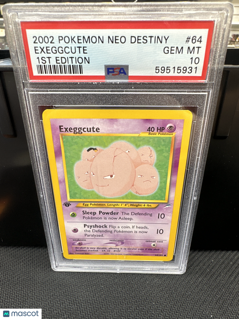 2002 PokéMon TCG Exeggcute #64 PSA 10