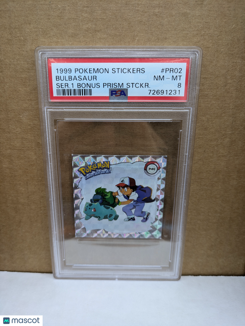 1999 PokéMon TCG Bulbasaur #PR02 Serbian PSA 8