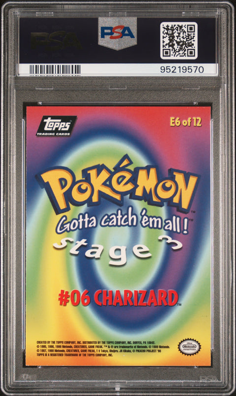 1999 Topps Pokemon The Movie Edt Charizard #6 #E6 PSA 9