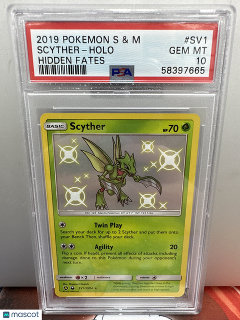 2019 PokéMon TCG Scyther #SV1 Mongolian PSA 10