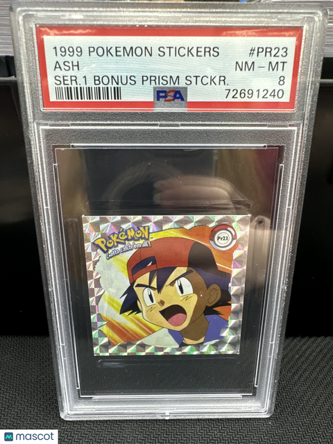 1999 PokéMon TCG Ash #PR23 Serbian PSA 8