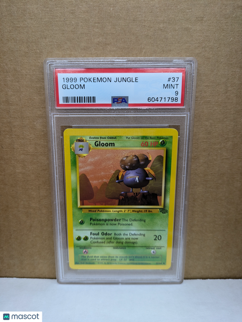 1999 PokéMon TCG Gloom #37 PSA 9