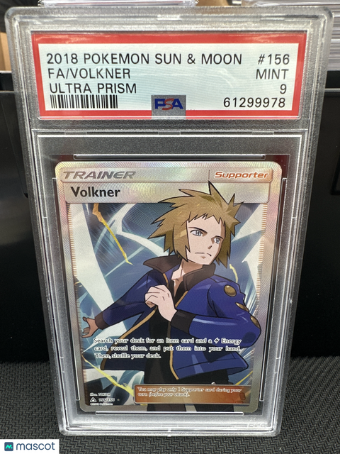 2018 PokéMon TCG Volkner Fa #156 Mongolian PSA 9