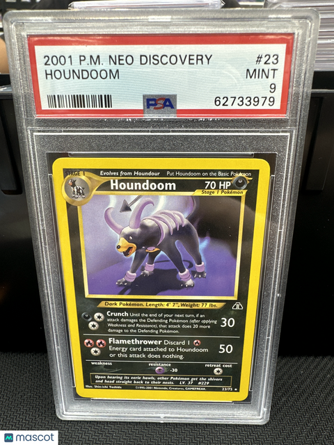 2001 PokéMon TCG Houndoom #23 PSA 9