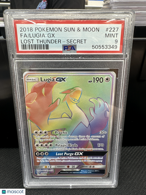 2018 PokéMon TCG Lugia GX Fa #227 Mongolian PSA 9