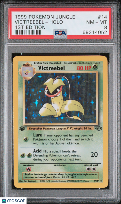 1999 PokéMon TCG Victreebel #14 PSA 8