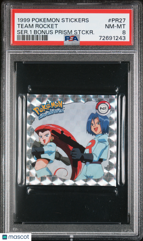 1999 PokéMon TCG Team Rocket #PR27 Serbian PSA 8