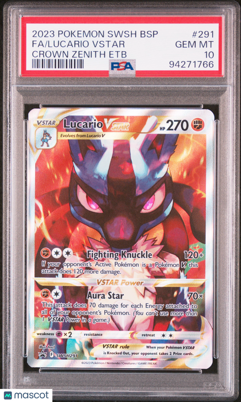 2023 PokéMon TCG Fa #291 PSA 10