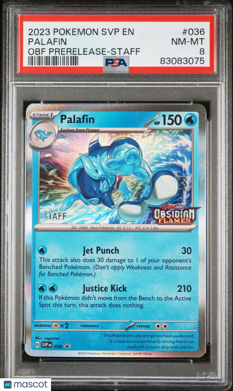 2023 PokéMon TCG Palafin #036 PSA 8