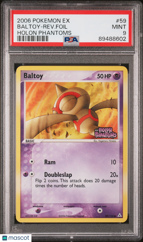 2006 PokéMon TCG Baltoy-Rev. Foil #59 PSA 9