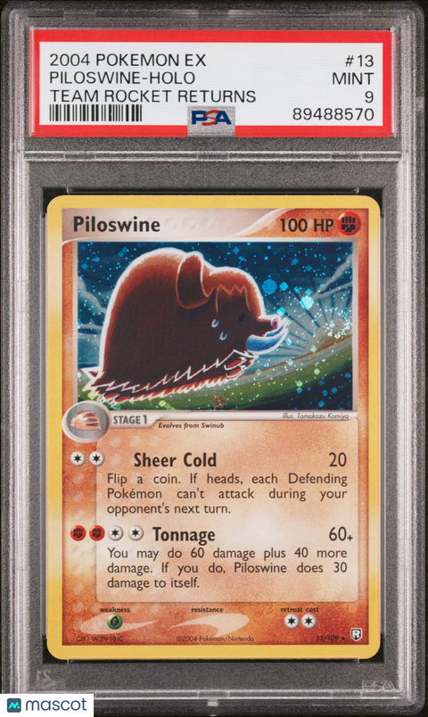 2004 PokéMon TCG Piloswine #13 PSA 9