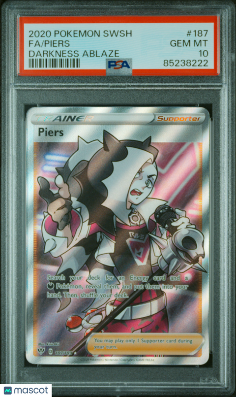 2020 PokéMon TCG Fa #187 PSA 10