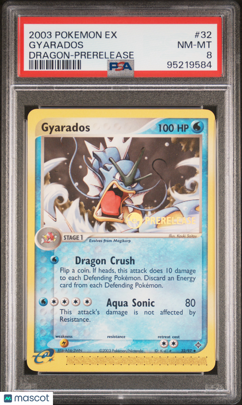 2003 PokéMon TCG Gyarados #32 PSA 8