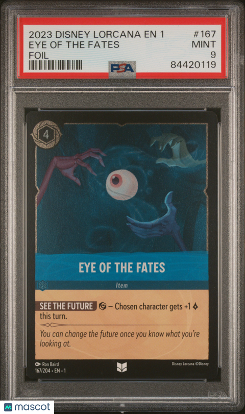 2023 Disney Lorcana TCG Eye Of The Fates #167 PSA 9