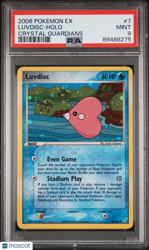 2006 Pokémon TCG Luvdisc #7 PSA 9