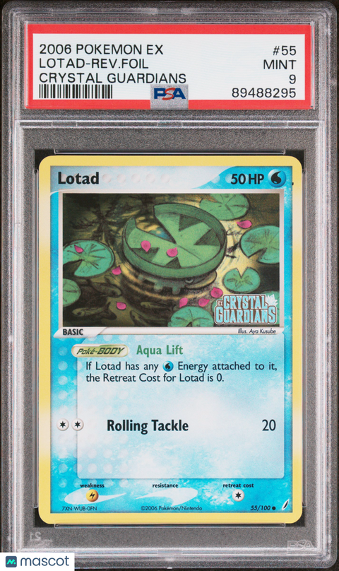 2006 Guardians CCG Lotad-Rev. Foil #55 PSA 9