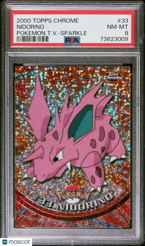 2000 PokéMon TCG Nidorino #33 PSA 8