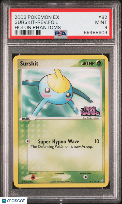 2006 PokéMon TCG Surskit-Rev. Foil #82 PSA 9