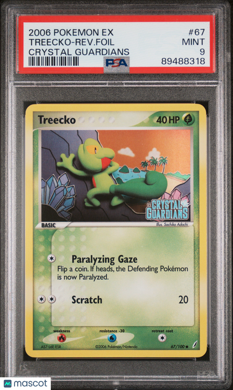 2006 Guardians CCG Treecko-Rev. Foil #67 PSA 9